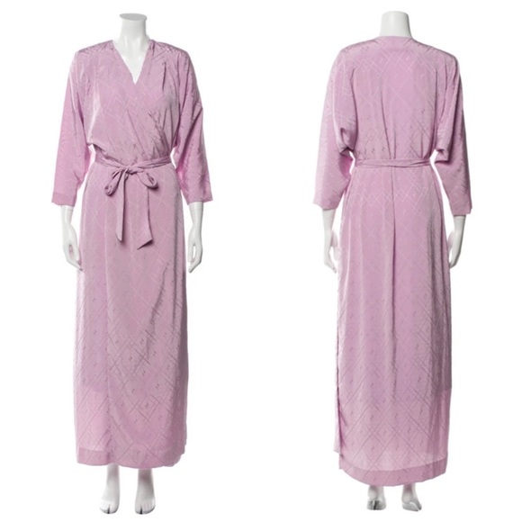 Christian Dior Loungewear Full Length Vintage Robe Sash-Tie Size P - Picture 1 of 12